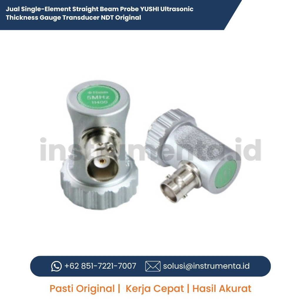 Jual Single-Element Straight Beam Probe YUSHI Ultrasonic Thickness Gauge Transducer NDT Original